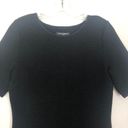 Mario Serrani  Short Sleeve Ribbed Black  Dress Size S Photo 4