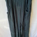 Anrabess Linen Wide Leg Overalls in Dark Teal Sea Green Size XL Photo 14