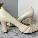 Taryn Rose  Neutral Cream Peep Toe Heels 39.5/9.5 Career Photo 6