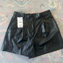 ZARA NWT  High Waist faux Leather Shorts Photo 0