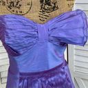 Tracy Reese Plenty by  Pleated Taffeta Bustier Corset Top Purple Shimmer 8 Photo 7