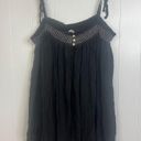 Free People  Intimately Rule The World Romper Black Flowy  Size XL NWOT Photo 0