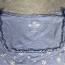 Hollister  Blue Floral Square Neck Top Photo 1