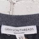 Grayson Threads 🎓  Gray Textured Long Sleeve Graphic Sweatshirt Photo 2