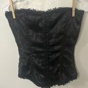 Frederick's of Hollywood VTG Frederick’s of Hollywood Black Lace Up Boned Bustier/Corset Size 34 Photo 0