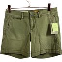 Anthropologie NWT  Pilcro Hyphen Chino Shorts Moss 25 Photo 0