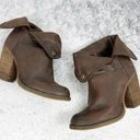 sbicca  Chord Fold-Over Boots Taupe Brown Heeled Size 7 Photo 1