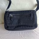 Liz Claiborne Crazy Horse by  Tapestry Bag Shoulder Strap Black Fleur de Lis Photo 7