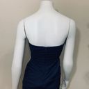 BCBG Maxazria Strapless Navy Blue Bandage Dress Photo 8