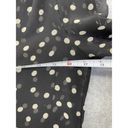 LC Lauren Conrad  Women's Button Down Blouse High Low XS Sheer Polka Dot Black Photo 5