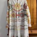 ZARA NWT  White Embroidered Long Sleeve Maxi Dress XS Photo 3