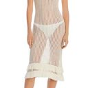 Capittana Crochet Boho Midi Dress Swim Beach Pool Cover Up Ivory Size M/L NWT Photo 11