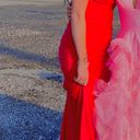 B Darlin B. Darlin Red Maxi Prom Dress Photo 2