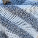 Abercrombie & Fitch | White & Gray Sequin Striped Knit Infinity Scarf Photo 2