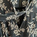 Rebecca Taylor  Dress 100% Silk Long Sleeves Tie Neck Navy & Pink Floral Sz 6 EUC Photo 2