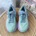 Hoka One One Bondi 8 Airy Blue Sunlit Ocean Road Photo 2