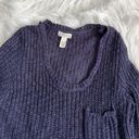 Full Tilt Navy Blue Knitted Sweater Photo 3