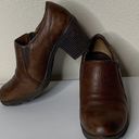 Born concept BOC s Ankle Heel Boots Brown Leather Women’s Size 8 Photo 1