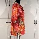 Caribbean Joe  silk shirt . Size 1X Photo 2