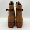 Kork-Ease Reese Tan Dark Brown Vegan Leather  Modern Short Riding Ankle Boot 8.5 Photo 7