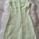 Jil Sander Back Zip Wrapped Linen-Blend Sage  Mini Dress Photo 6