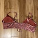 Aeropostale Floral Tie Front Traingle Bikini Low Rise Classic Side Tie Size XL Swimsuit NWT Photo 8