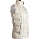 Woolrich Cream Lined Puffer Vest Quilted Outdoor Lined Women's Size Small S Photo 12