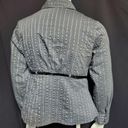 Worthington  Gray & Silver Button Down Shirt & Belt Photo 3