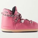 The Moon NEW ALANUI x BOOTS Bandana Print Winter Pink Boots Sz 39/40 Photo 0