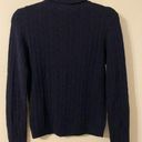 J.Crew Womens  Blue Turtleneck Angora Cashmere Blend Sweater Size Medium Photo 1