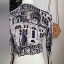 Liz Claiborne Vintage 90s  Collection City Landmarks Long Sleeve Top, Size Small Photo 3