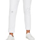 AG Adriano Goldschmied NEW AG ExBoyfriend Slouchy Slim High Rise Distressed White Denim Jeans Size 24 Photo 4