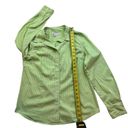 Liz Claiborne  Green and White Button Down Shirt Size L Photo 4