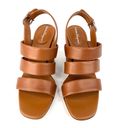 Salvatore Ferragamo  Trezze 85mm Block Heel Slingback Leather Sandals Size 5 Photo 3