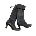 Bandolino Bandalino faux leather black heeled boots with tassel zipper size 8.5 - preworn Photo 0