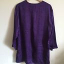 Victoria's Secret Vintage Y2K Deep Purple 100% Silk Paisley Print Kimono Slip Photo 7