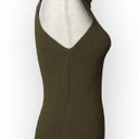 Highline  Collective Ribbed Knit Sleeveless Turtleneck (Olive Green) - XS Photo 1