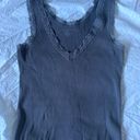 Brandy Melville Ronnie V-Neck Lace Tank Top Photo 0