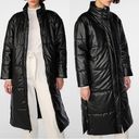 Wilson’s Leather WILSONS LEATHER Oversized Faux Leather Long Puffer Jacket, Black, size S Photo 1