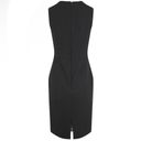 Trina Turk  Petit Rouge Black Sheath Dress Size 10 Career Professional Minimalist Photo 2