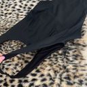 Aerie Black Low Back Cheeky One Piece Swimsuit Photo 3