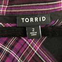 Torrid Plaid Print Peplum Tunic Top Photo 2