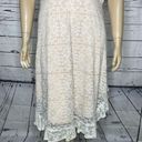 Suzanne Betro SB  NWT Size 2X White Lace Overlay - Nude Lining Flounce Hem Dress Photo 2