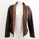 ZARA  100% Wool Brown Tweed Riding Equestrian Jacket Blazer Elbow Patch Medium Photo 6