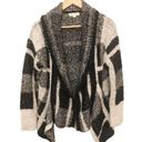 Painted Threads  Open Cardigan Black Gray Medium Photo 0