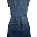 Tommy Hilfiger Vintage Tommy Jeans Y2K Denim Short Sleeve Button Front Jean Dress Stretch Sz S Photo 5