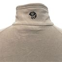 Mountain Hardwear  1/4 Zip Fleece Top Light Gray Size Medium Outdoors Gorpcore Photo 3