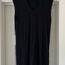 Revolve Black Ribbed Midi Dress Photo 3