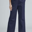 Everlane  Blue Organic Cotton Pull On Wide Leg Easy Pants Medium Photo 11