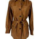 Frame  Safari Belted Leather Jacket Photo 4